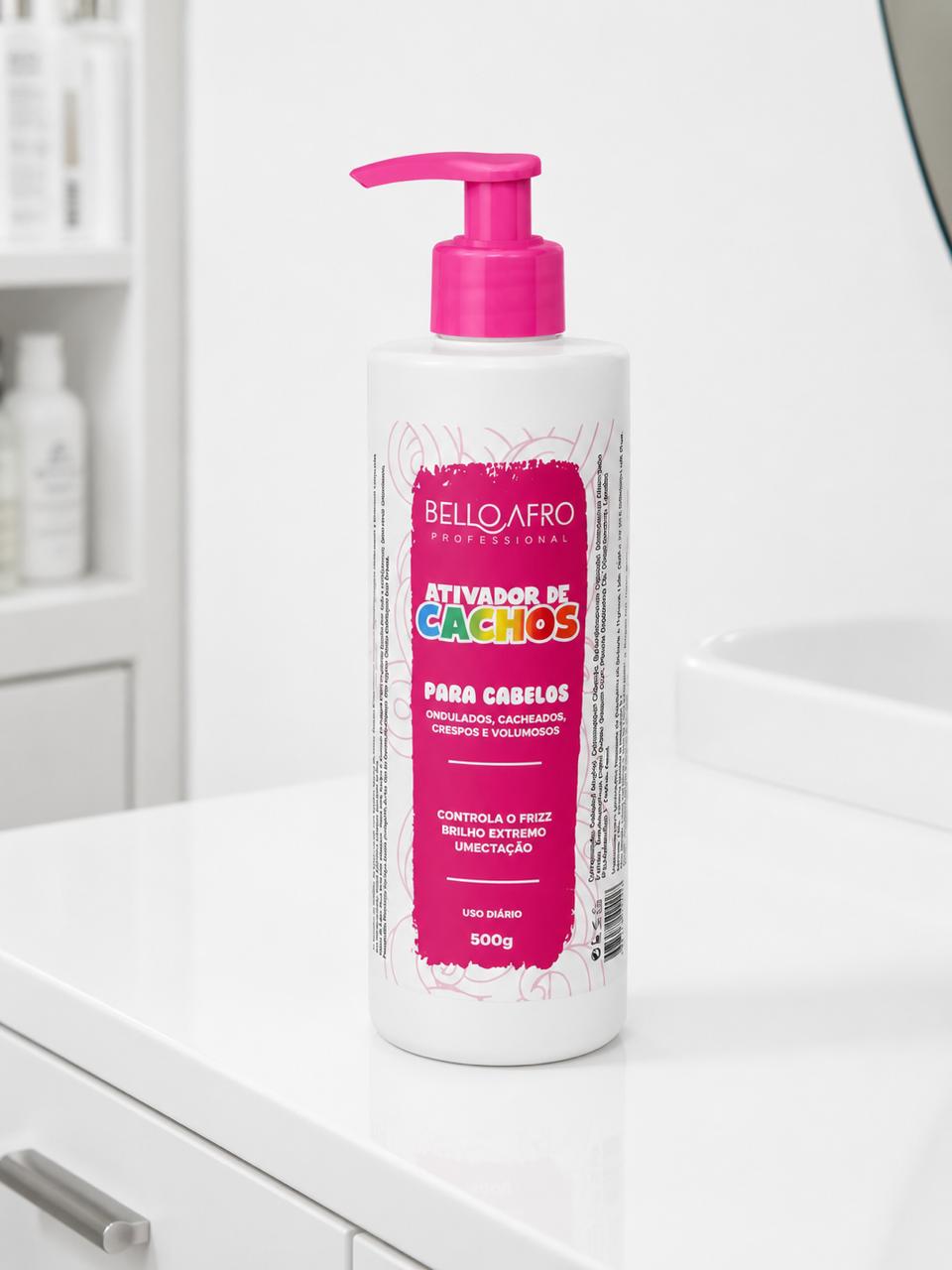 Ativador de Cachos Rosa Bello Afro 500g