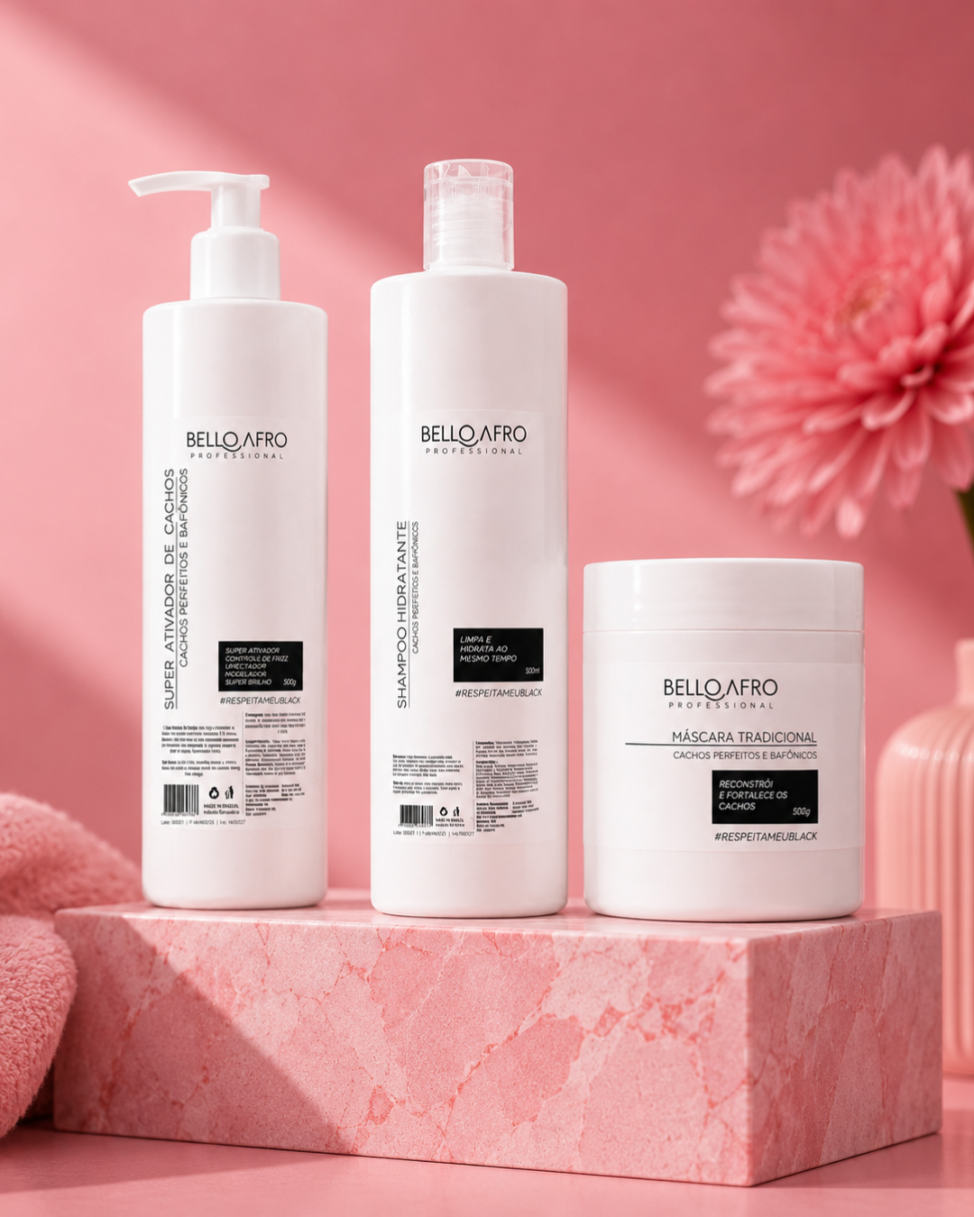 Kit Home Care Cachos Perfeitos Bello Afro Professional