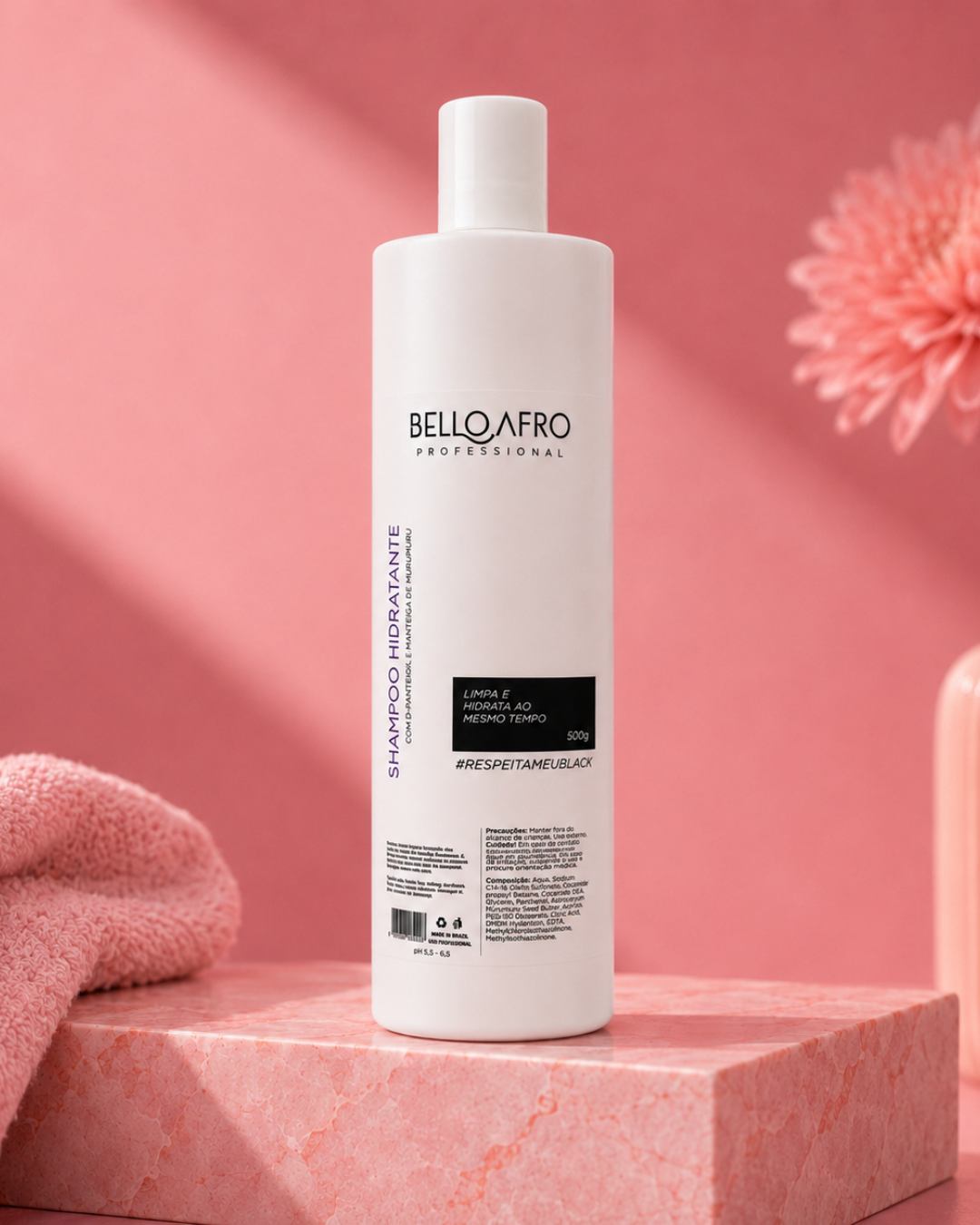Shampoo Hidratante Bello Afro Professional 500ml